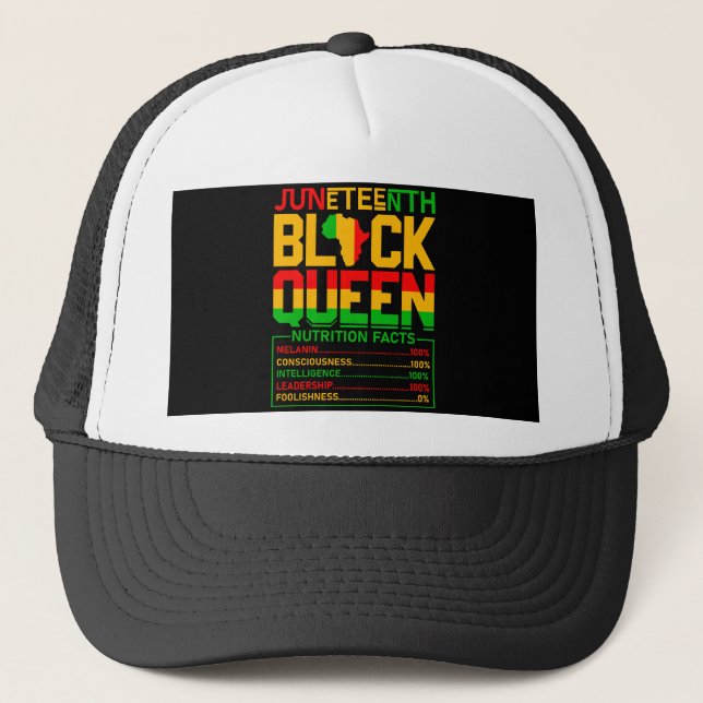 Gorra De Camionero Diecinueve Reina Negra (Anverso)