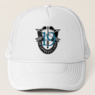 Gorra De Camionero diecinueveavo Escudo del grupo de las fuerzas