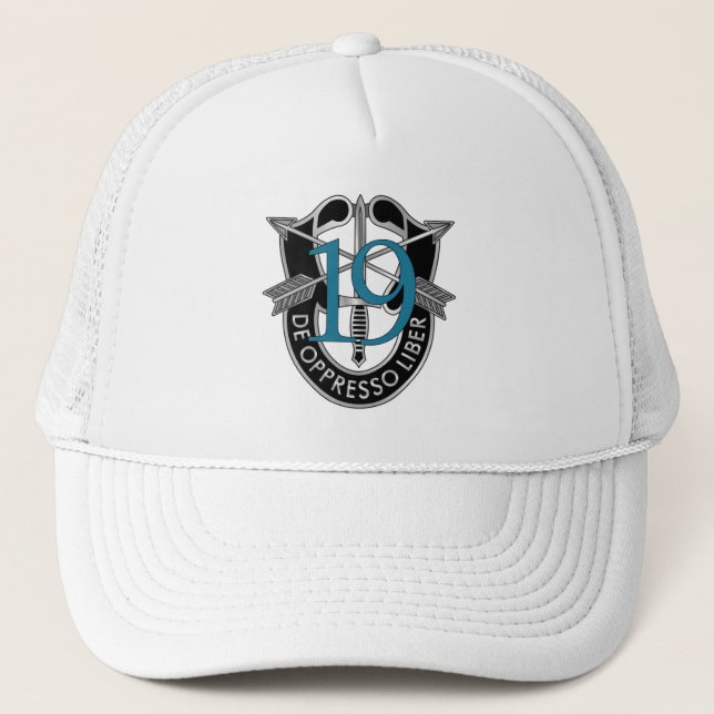 Gorra De Camionero diecinueveavo Escudo del grupo de las fuerzas (Anverso)