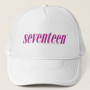 Gorra De Camionero Diecisiete Logotipo-Púrpuras