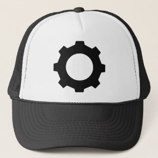Gorra De Camionero diente negro de la rueda dentada