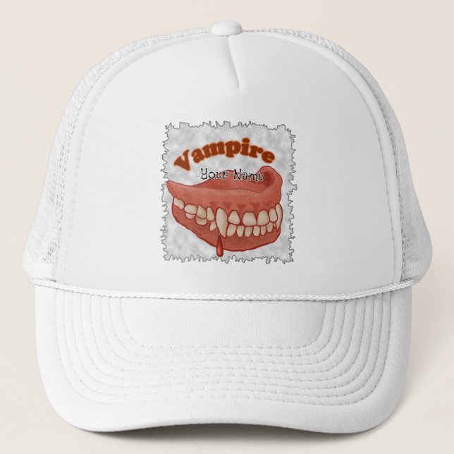 Gorra De Camionero Dientes de Vampiro Viejo (Anverso)