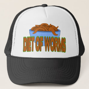Gorra De Camionero Dieta de gusanos