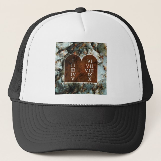 Gorra De Camionero Diez mandamientos (Anverso)