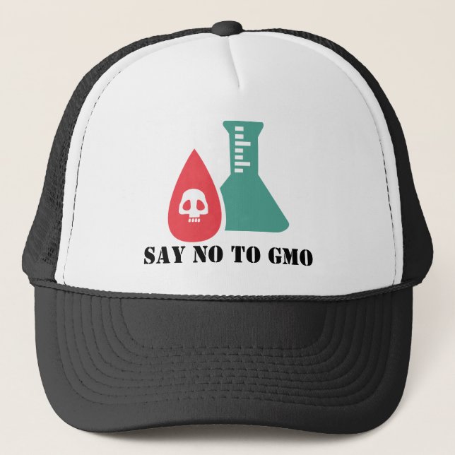 Gorra De Camionero Diga no a GMO (Anverso)