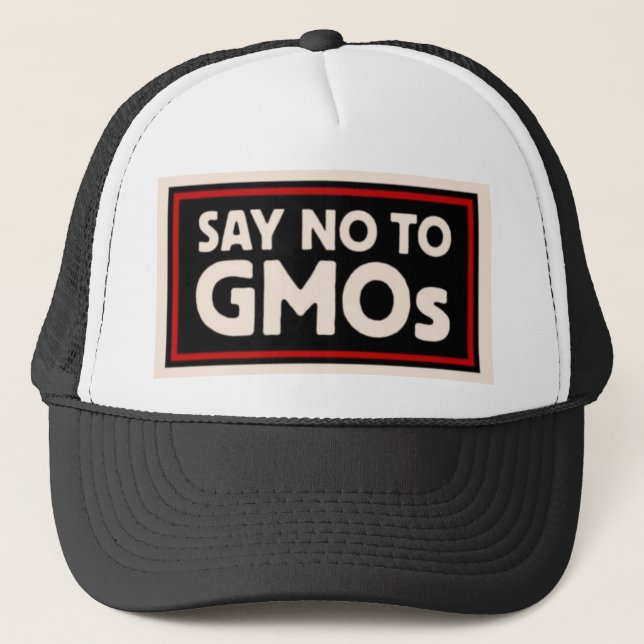 Gorra De Camionero Diga no a GMO (Anverso)