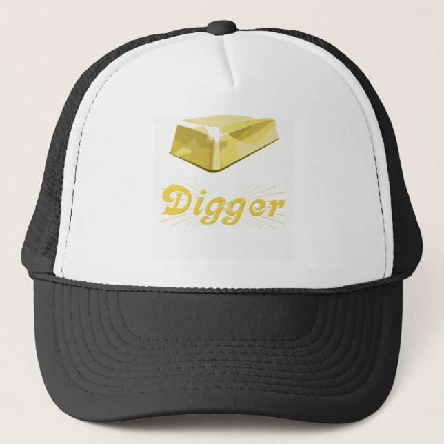 Gorra De Camionero Digger de oro (Anverso)