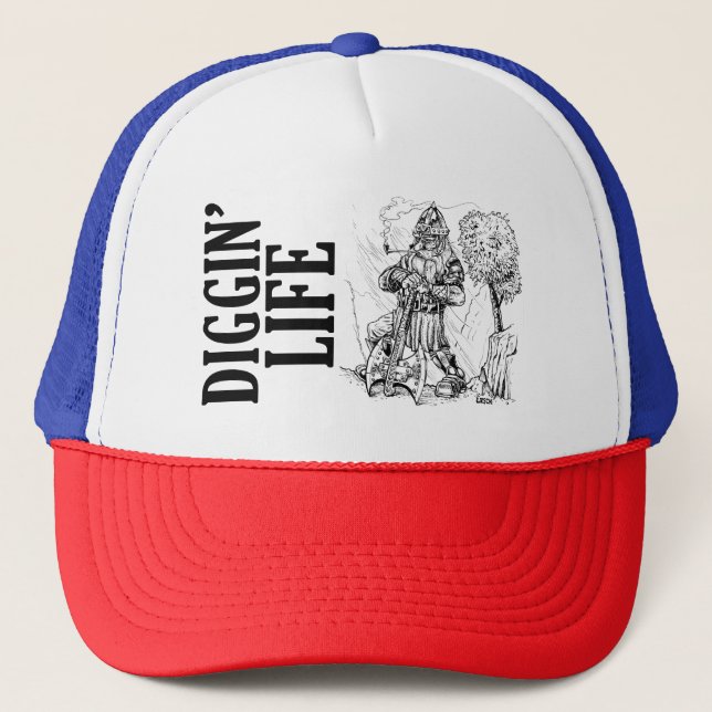 Gorra de camionero Diggin" Life (Anverso)