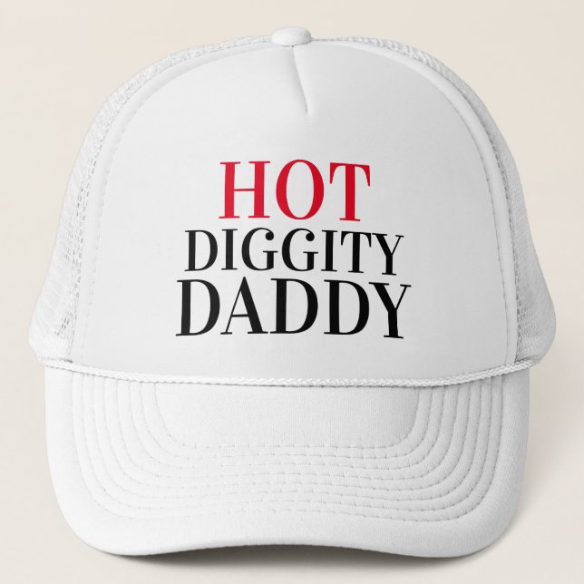 Gorra De Camionero DIGGITY DADDY, idea del regalo del día del padre (Anverso)