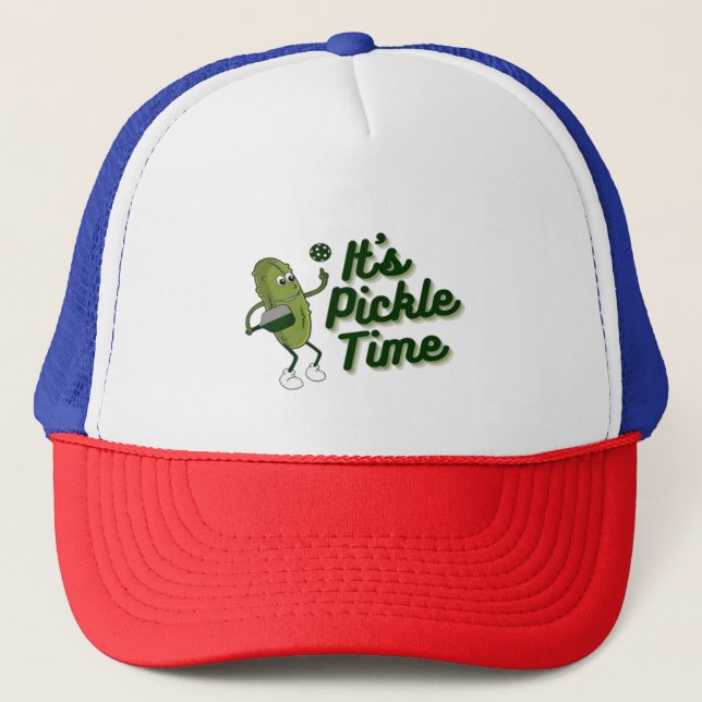 Gorra De Camionero Dill funny jugando pickleball  (Anverso)