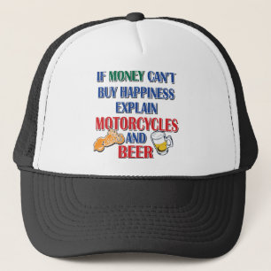 Gorra De Camionero dinero: motocicleta de cerveza