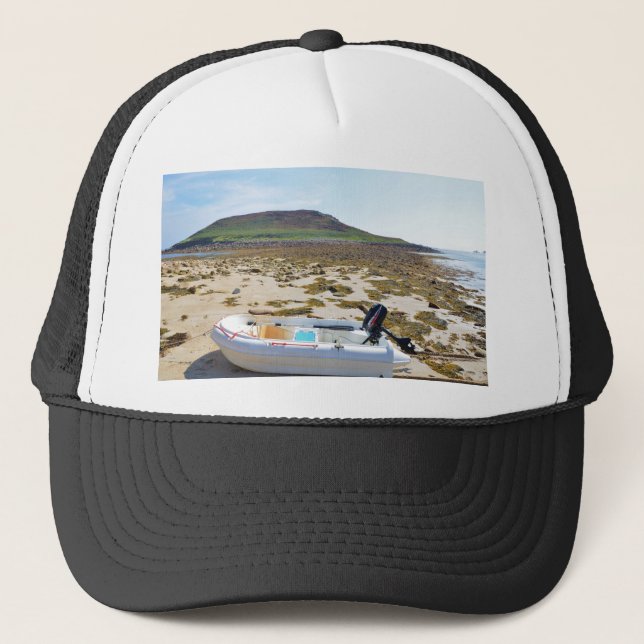 Gorra De Camionero Dinghy en la playa (Anverso)