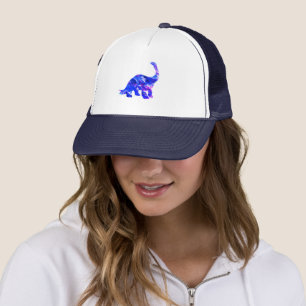 Gorra De Camionero Dinosaurio azul eléctrico