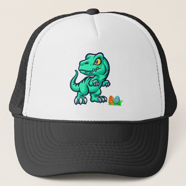 Gorra De Camionero dinosaurio con huevos (Anverso)