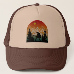 Gorra De Camionero Dinosaurio de la Naturaleza Vintage