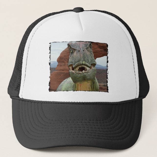 Gorra De Camionero Dinosaurio de Rex del Tyrannosaurus (Anverso)