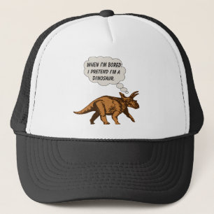 Gorra De Camionero Dinosaurio divertido del Triceratops