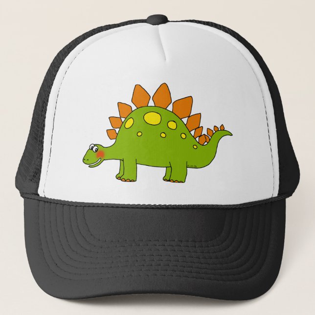 Gorra De Camionero Dinosaurio lindo - stegosaurus (Anverso)