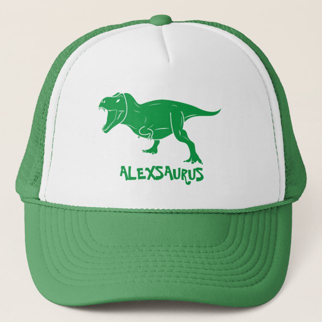 Gorra De Camionero Dinosaurio personalizado (Anverso)