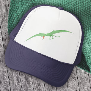 Gorra De Camionero Dinosaurio pterodáctilo verde 3