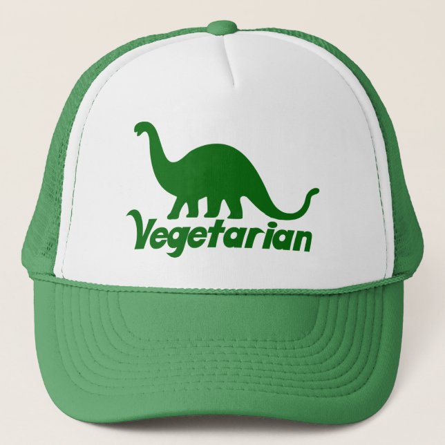 Gorra De Camionero Dinosaurio vegetariano (Anverso)