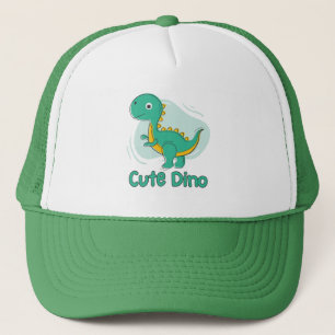 Gorra De Camionero Dinosaurio verde CUTE
