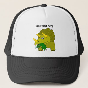 Gorra De Camionero Dinosaurio verde lindo del dibujo animado del