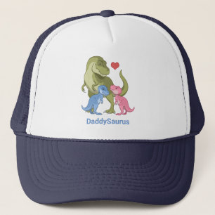 Gorra De Camionero Dinosaurios PapiSaurus Green T-Rex & Baby Girl