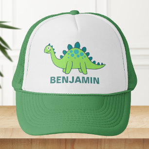 Gorra De Camionero Dinosaurios Verdes Lindos para Niños