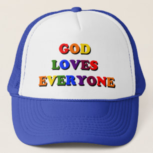 Gorra De Camionero Dios ama cada uno casquillo
