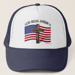 GORRA DE CAMIONERO DIOS BENDICE AMÉRICA