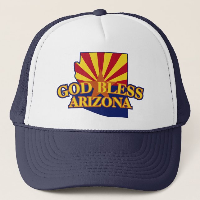 Gorra De Camionero Dios bendice Arizona (Anverso)