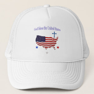 Gorra De Camionero Dios bendiga a EE. UU.