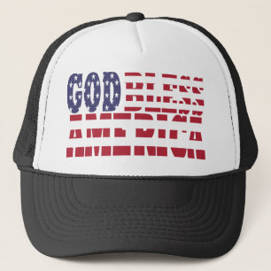 Gorra De Camionero Dios bendiga a Estados Unidos