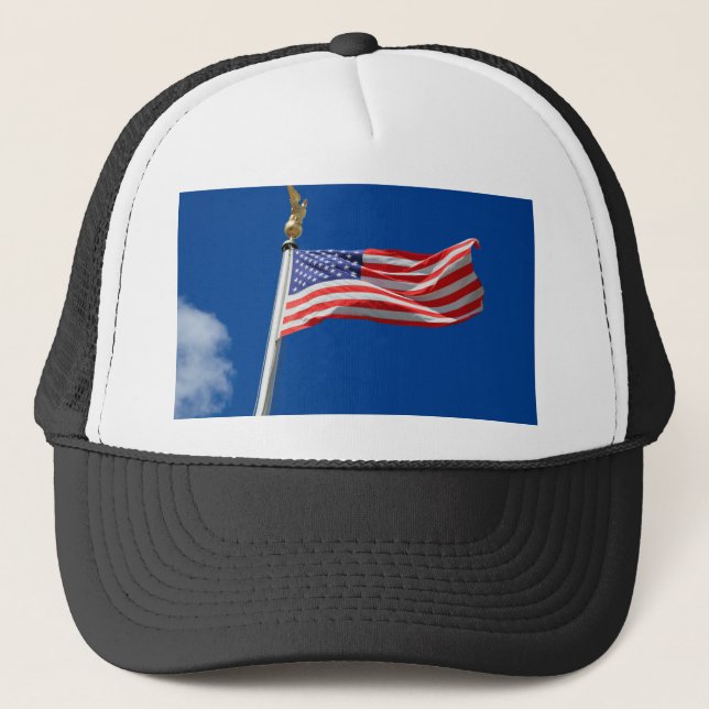 Gorra De Camionero Dios bendiga a Estados Unidos, bandera estadounide (Anverso)