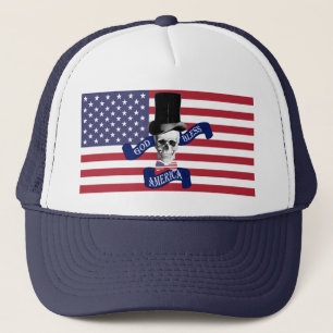Gorra De Camionero Dios bendiga a Estados Unidos patriótico