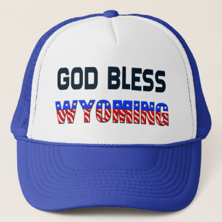 Gorra De Camionero Dios bendiga a Wyoming