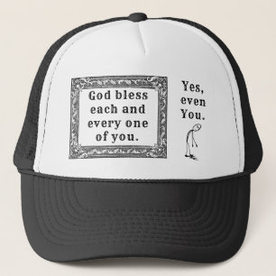 Gorra De Camionero Dios bendiga (humano)