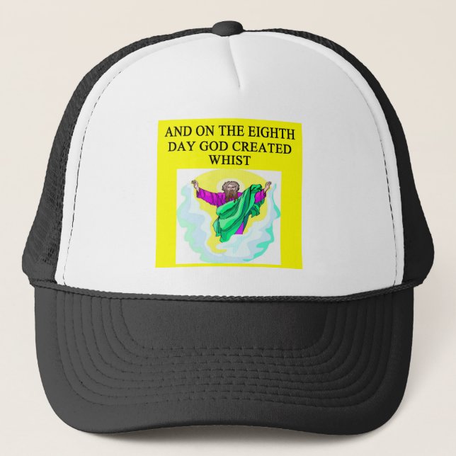 Gorra De Camionero dios creó whist (Anverso)