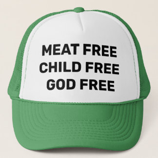 Gorra De Camionero Dios del niño de la carne LIBRE (ateo de la