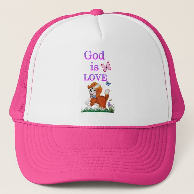 Gorra De Camionero Dios es amor (Anverso)