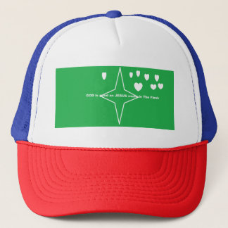 Gorra De Camionero DIOS es bueno como JESÚS vino en carne con corazon