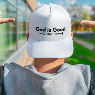 Gorra De Camionero "Dios es bueno todo el tiempo" Camionero Cristiano