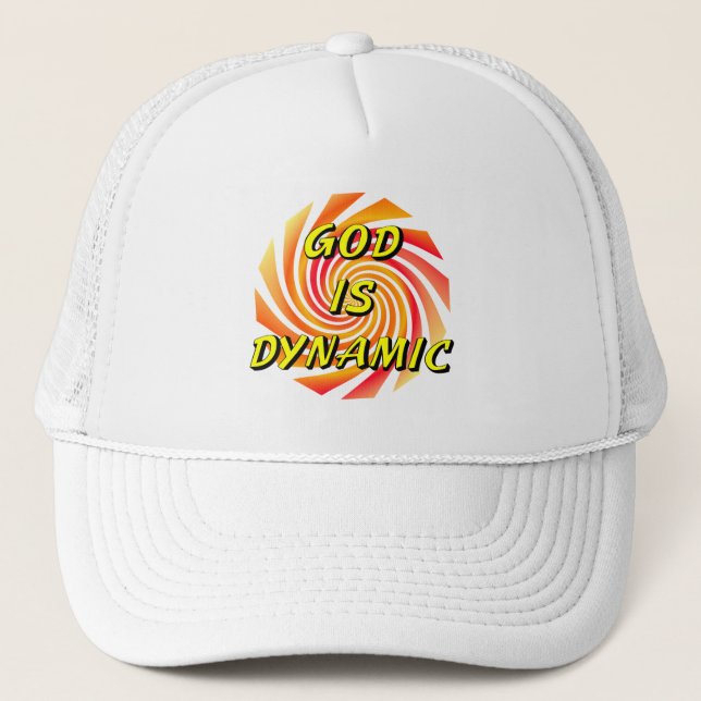 Gorra De Camionero Dios es cristiano dinámico (Anverso)