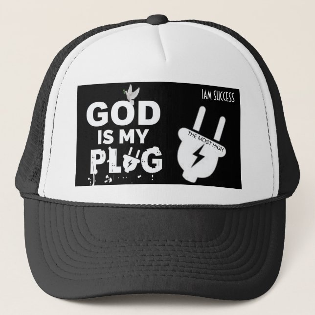 GORRA DE CAMIONERO DIOS ES MI CONEXIÓN (Anverso)