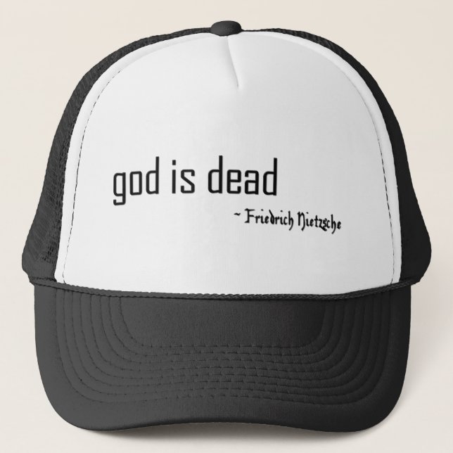 Gorra De Camionero "Dios está muerto" (Anverso)
