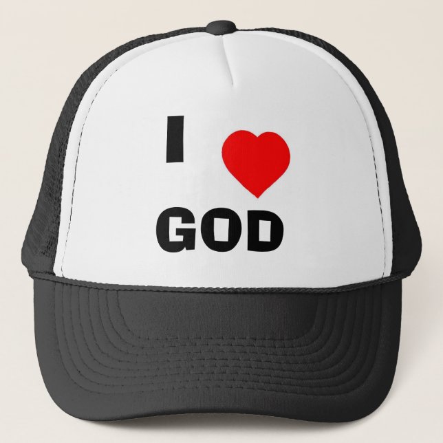 Gorra De Camionero Dios I <3 (Anverso)