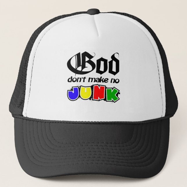 Gorra De Camionero Dios no hace ningún desperdicio (Anverso)
