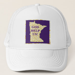 GORRA DE CAMIONERO DIOS NOS AYUDA MINNESOTA