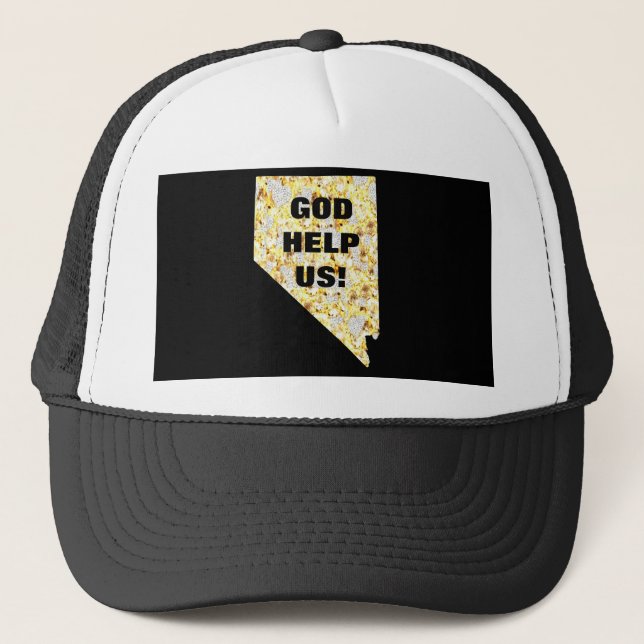 GORRA DE CAMIONERO DIOS NOS AYUDA NEVADA (Anverso)